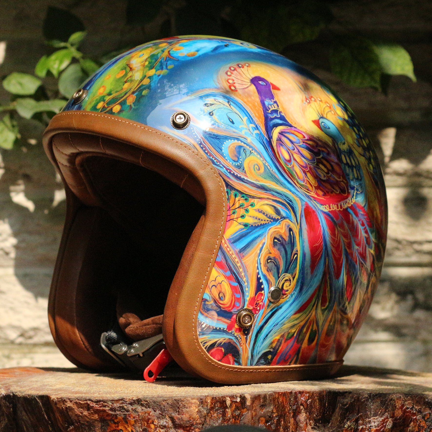 BikerStore-Ironking helmet: Handcrafted Carbon Fiber Vintage 3/4 Motorcycle Helmet for Harley Riders