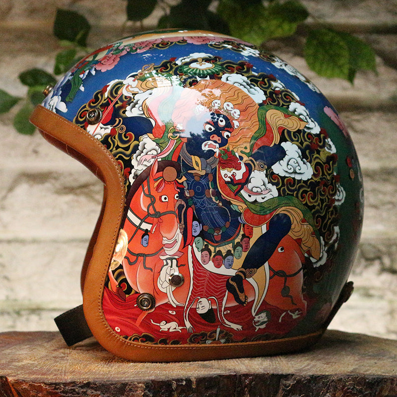 BikerStore-Ironking helmet: Personalized Painted 3/4 Motorcycle Helmet Malaysia