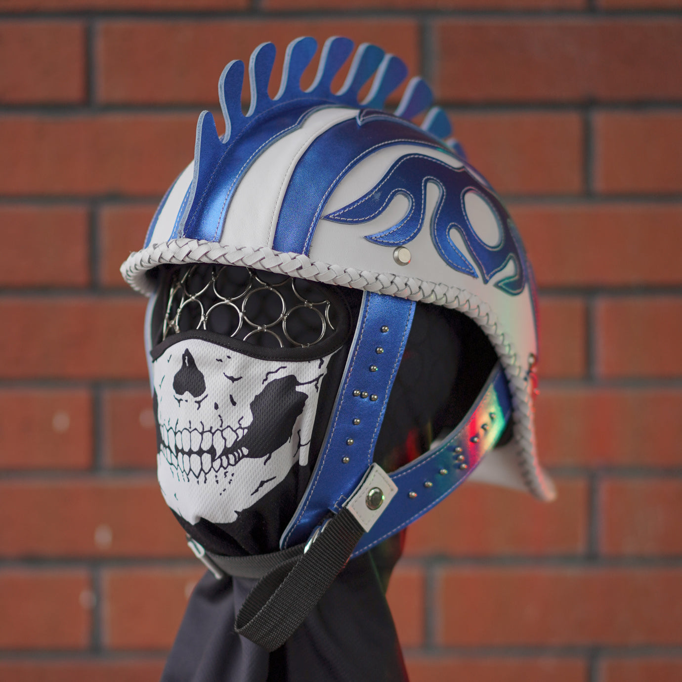 Ironking Helmet Personalized 1/2 Half Helmet - Handcrafted Leather and Fiberglass