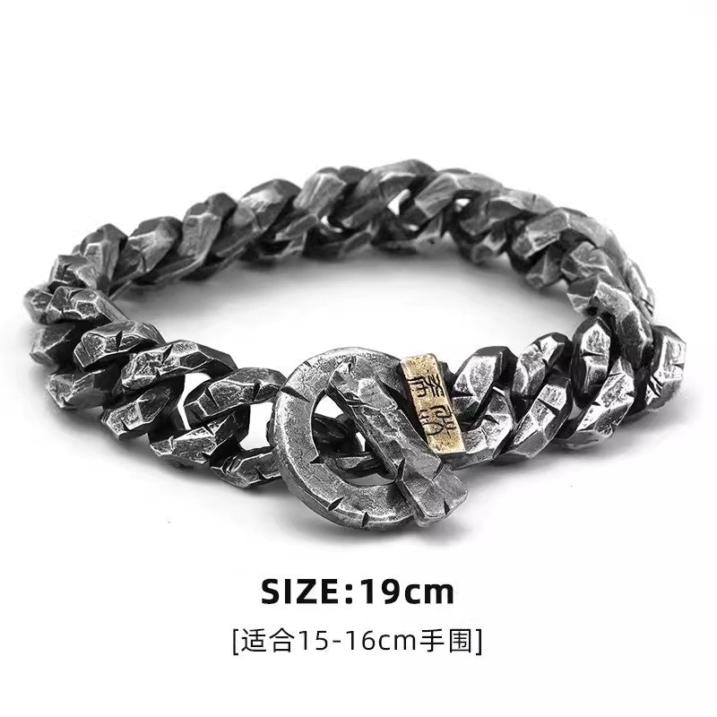 BikerStore Handmade 925 Sterling Silver Bracelet for Retro Motorcycle Riders Malaysia