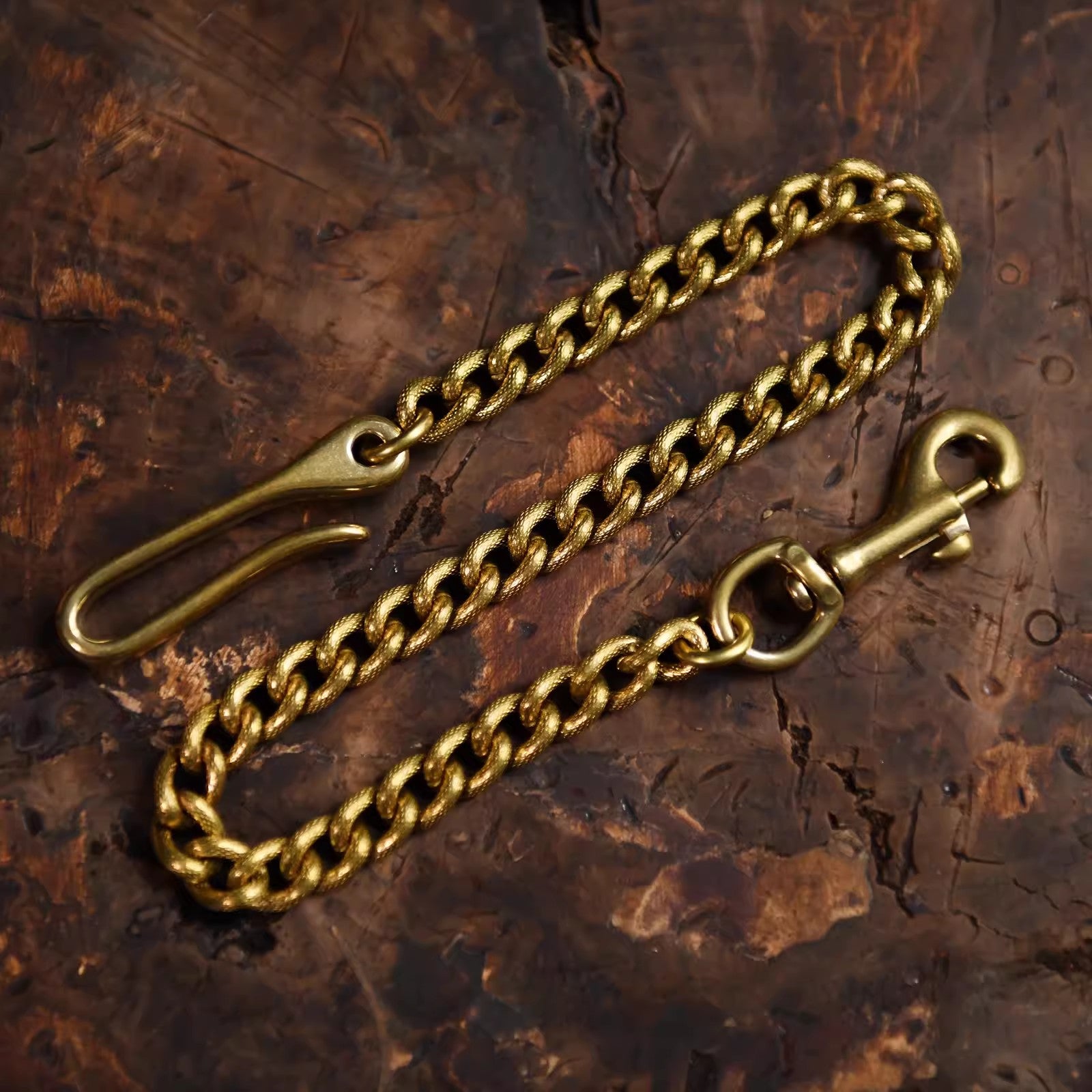 BikerStore Vintage Pure Copper Wallet Chain for Retro Motorcycle Riders Malaysia