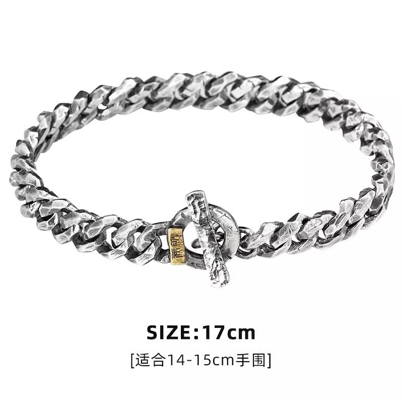 BikerStore Hand-Engraved 925 Sterling Silver Bracelet for Harley Riders in Malaysia