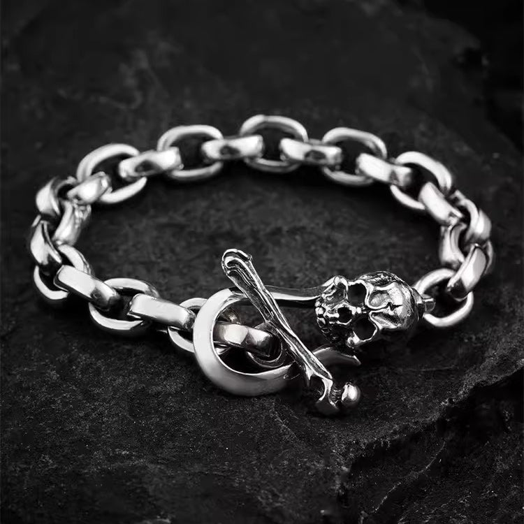 Must-Have for Riders: 925 Sterling Silver Bracelet, Handcrafted Masterpiece