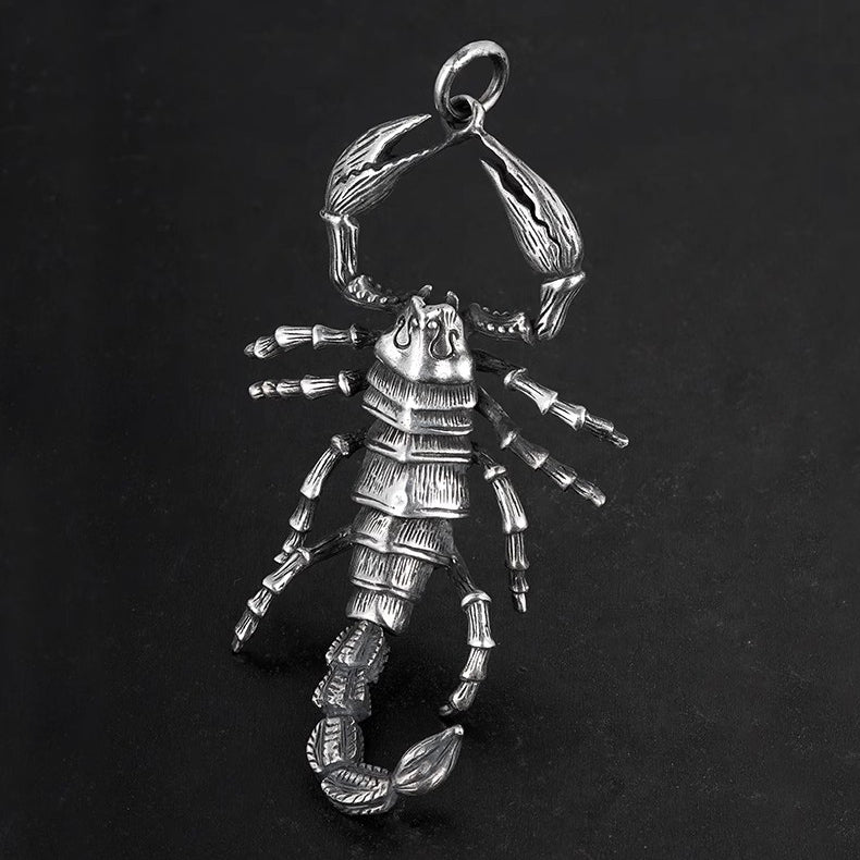 Personalized Scorpion Pendant, 925 Sterling Silver, Handcrafted Detail