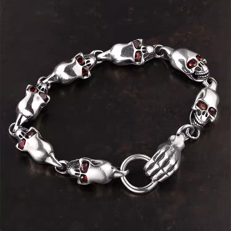 Exclusive for Motorcycle Enthusiasts: 925 Sterling Silver Handmade Bracelet