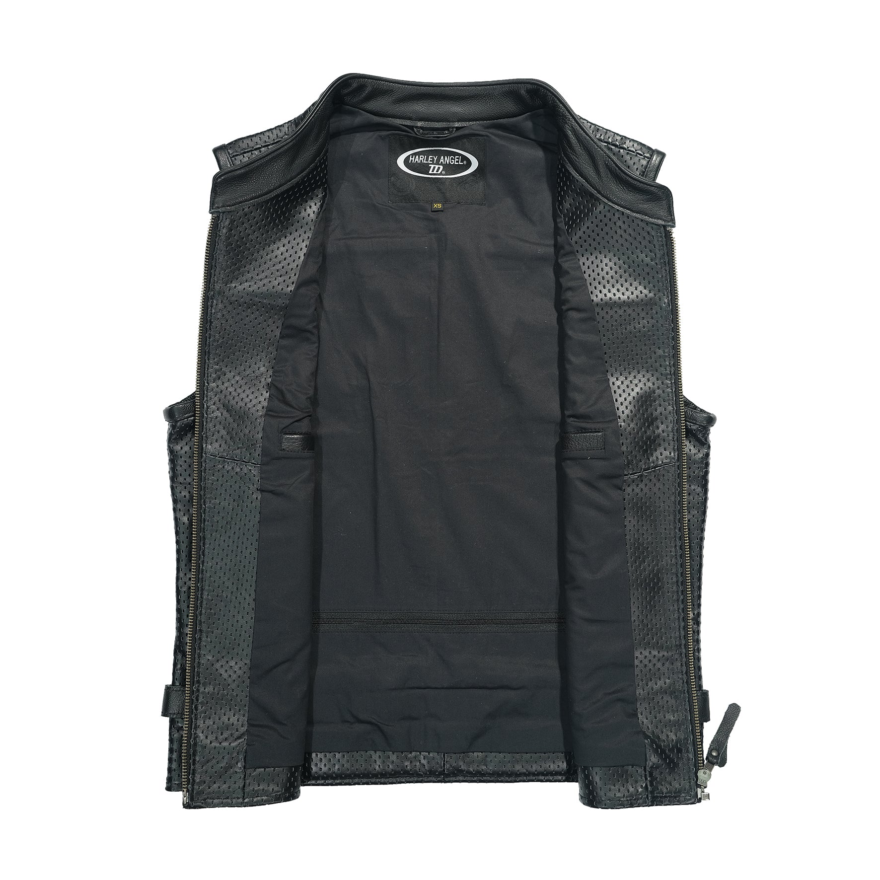 BikerStore Customizable Leather Vest for Motorcycle Clubs in Breathabl