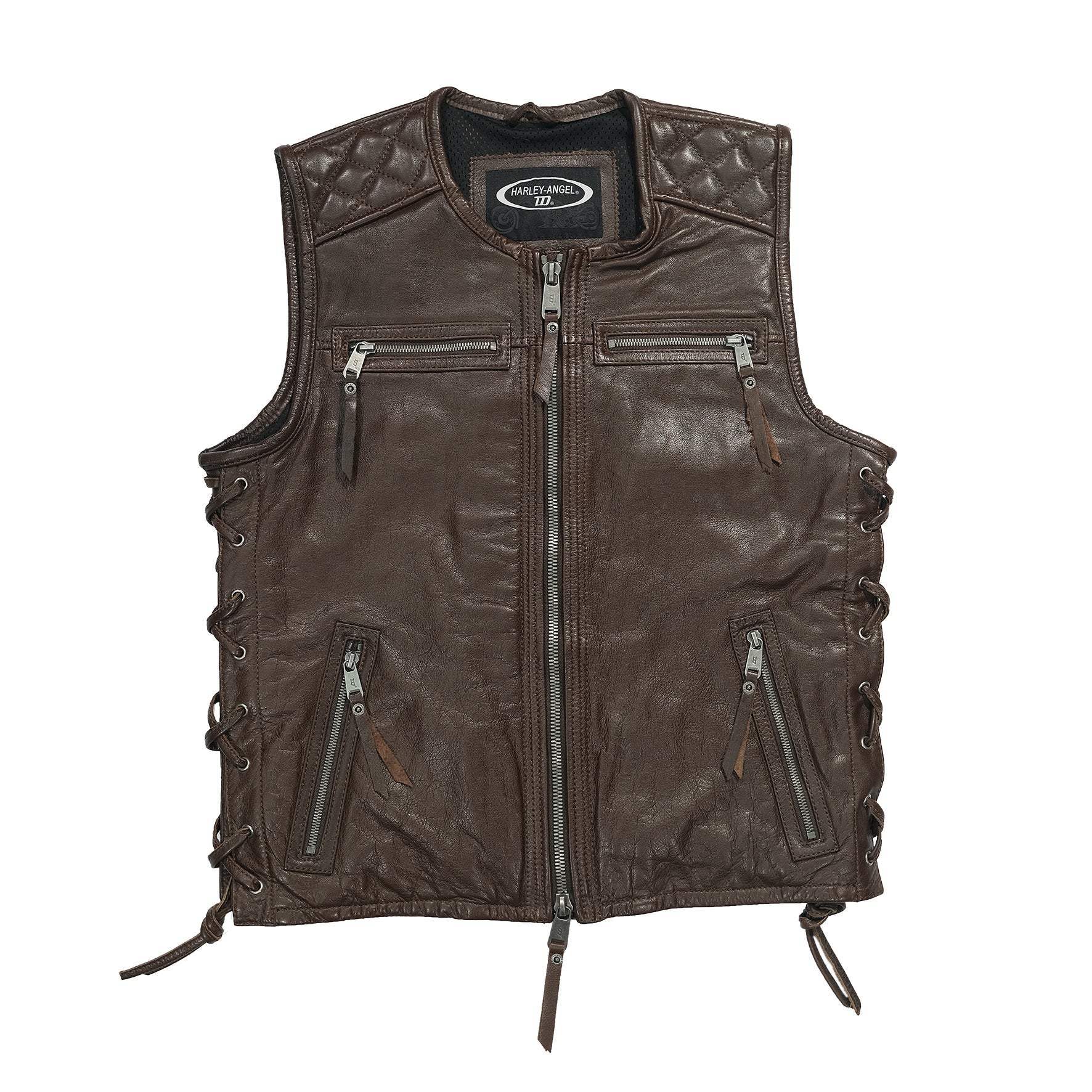 ikerStore Genuine Leather Vest for Retro Bike Enthusiasts, Malaysia