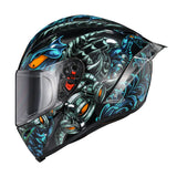 Ironking Carbon Fiber Full-face Helmet, Custom Painted Design, Gloss Finish, Ride with Personal Charm