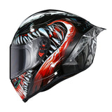 Ironking Personalized Helmets | "Snarling Beast" Full-face | Fiberglass/Carbon Fiber | Customize Your Text