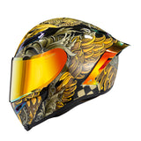 Ironking "Freedom Wings" Carbon Fiber Full-face Helmet - Personalized Customization, Ride in Comfort and Style