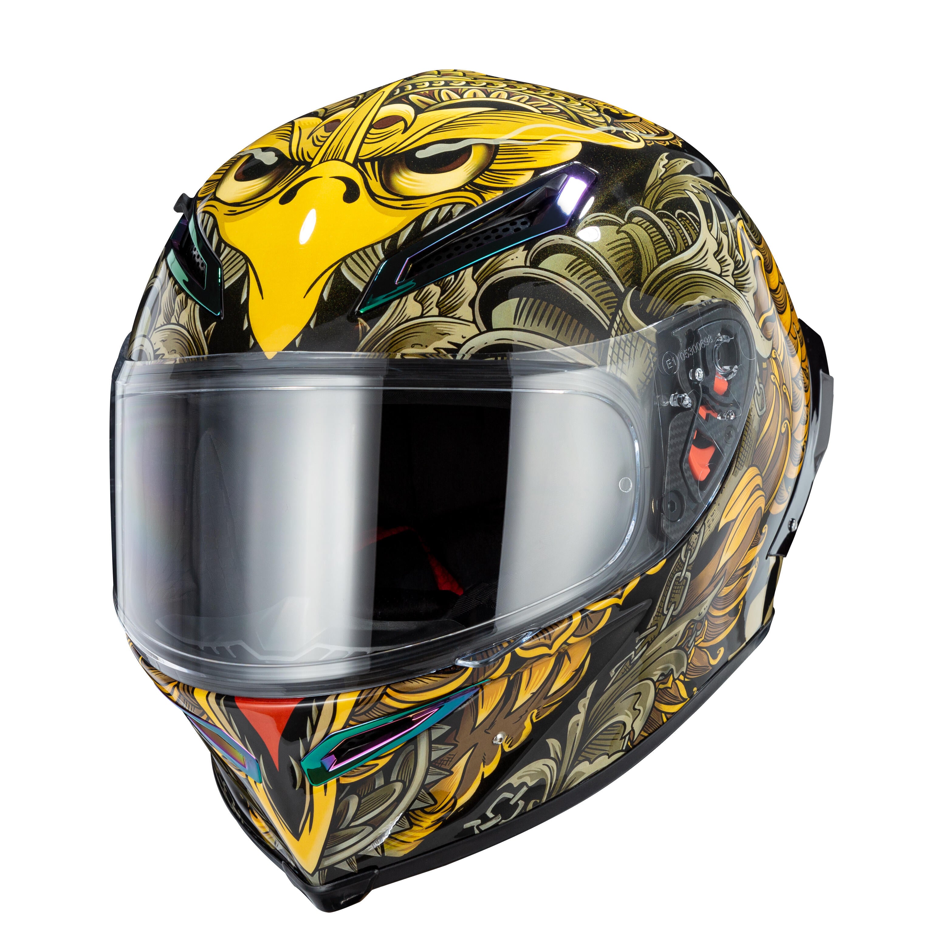 Ironking "Freedom Wings" Carbon Fiber Full-face Helmet - Personalized Customization, Ride in Comfort and Style