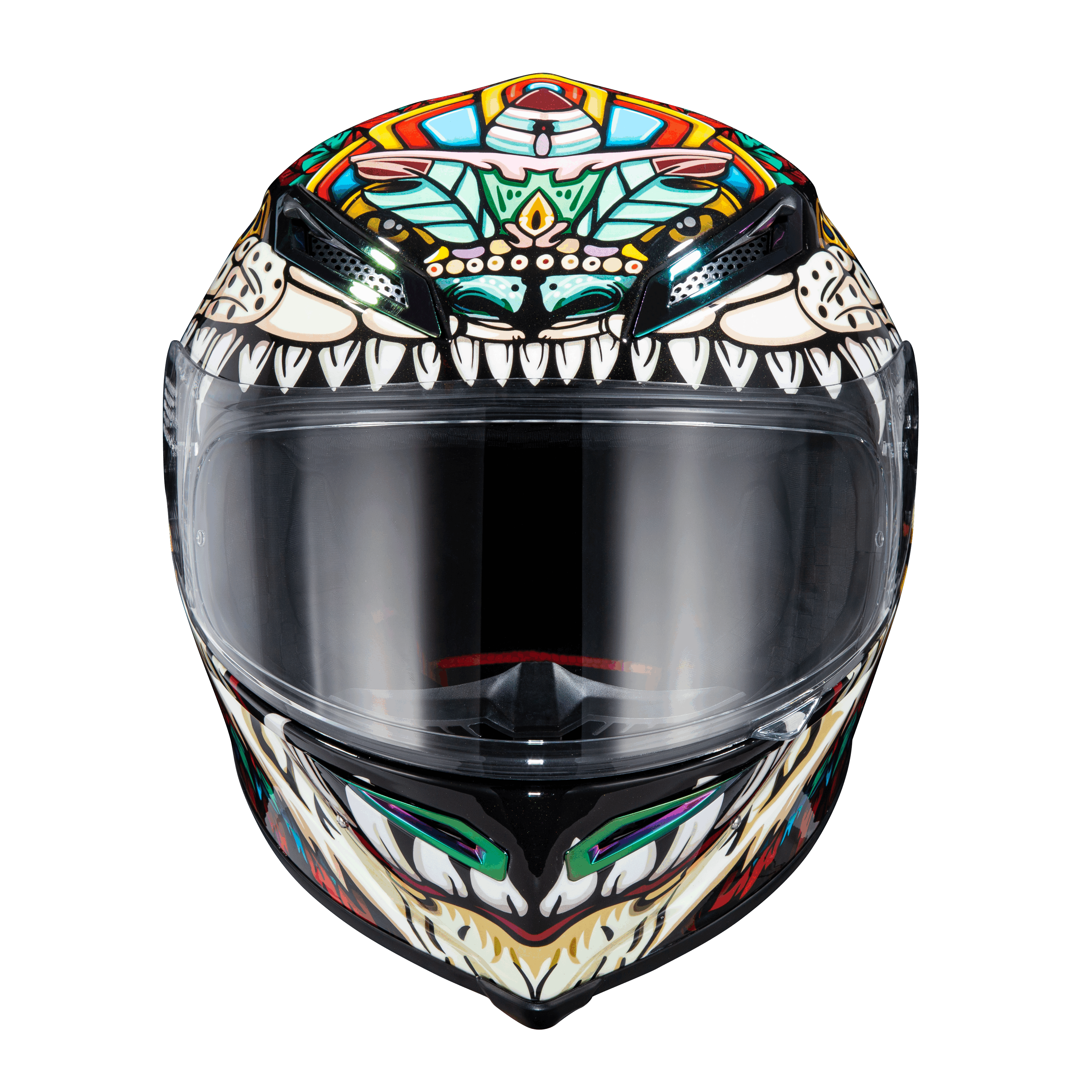 Ironking Personalized Motorcycle Helmets | "Leopard" Series | Fiberglass and Carbon Fiber | Custom Text