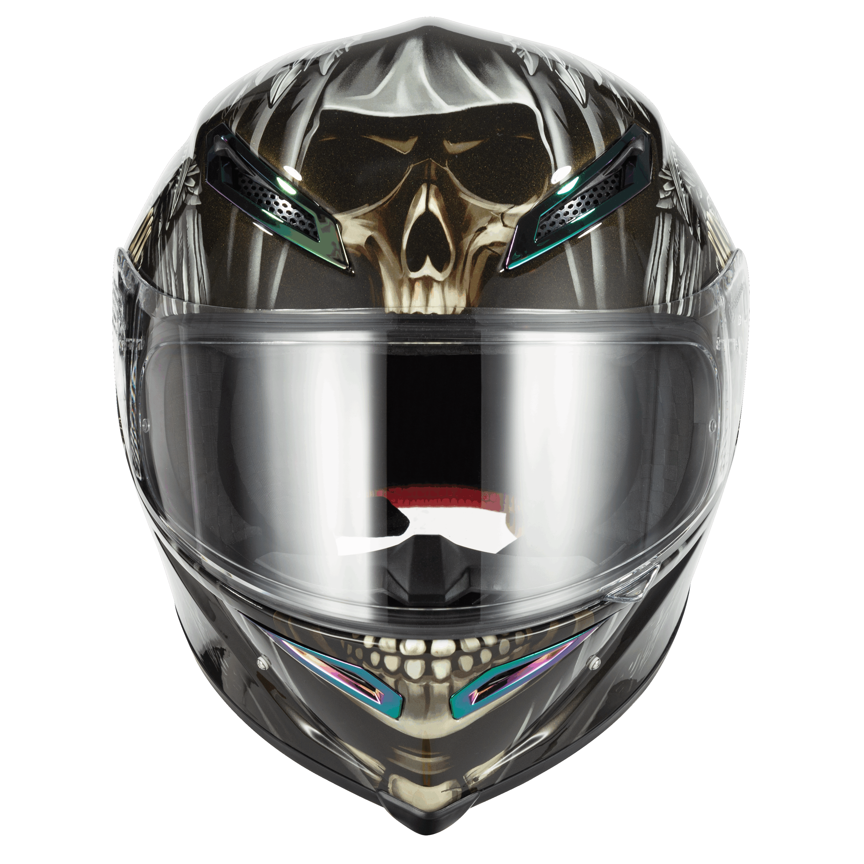 Ironking Full-face Motorcycle Helmet, Carbon Fiber Material, Painted Appearance, Gloss Finish, Unique Riding Gear