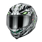 Ironking Dragon Totem Full-face Motorcycle Helmet, Carbon Fiber Material, Painted Appearance, Unique Riding Gear