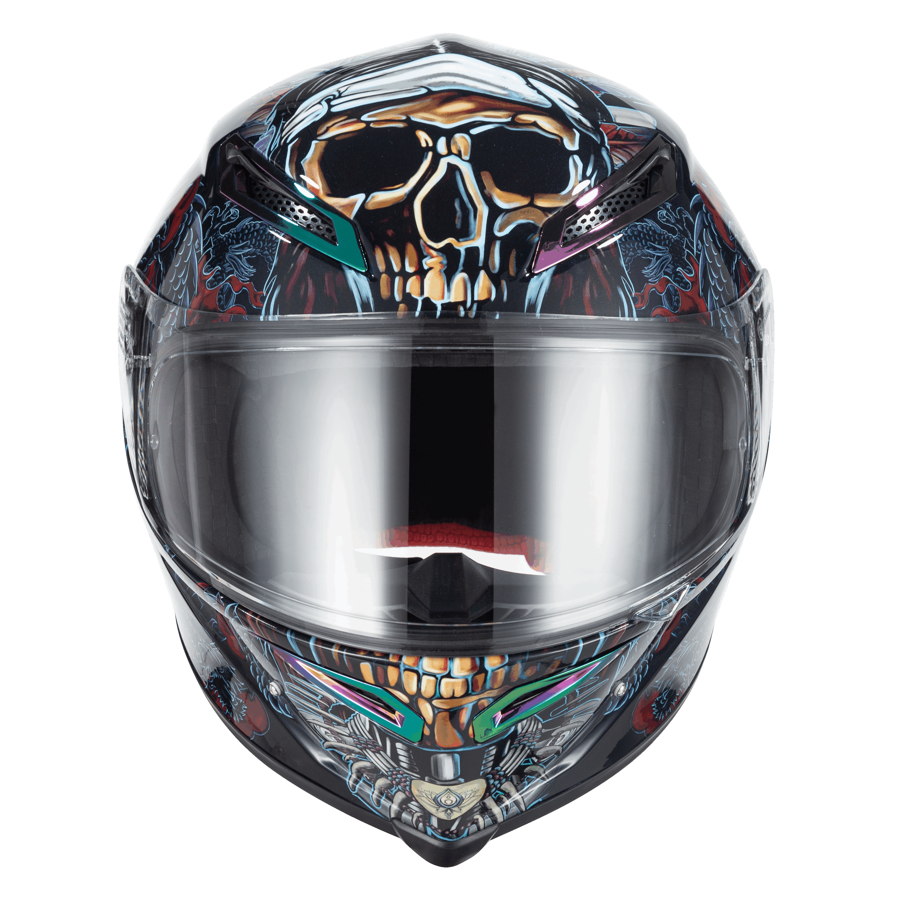 Ironking Motorcycle Helmets | "Ji Gong" Full-face Series | Fiberglass/Carbon Fiber | Customizable Text