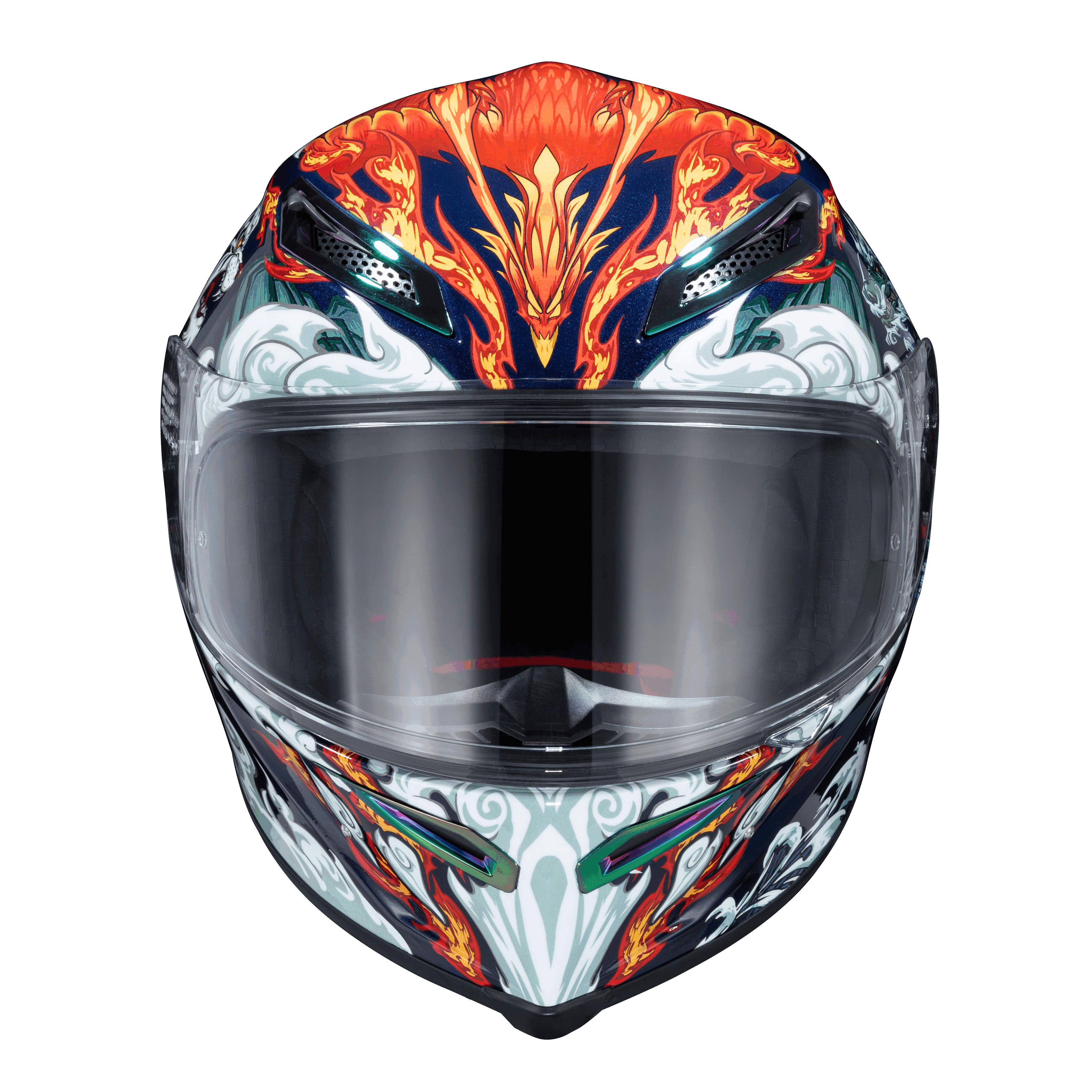 Ironking Motorcycle Helmets | "Four Symbols & Eight Trigrams" Series | Personalized Full-face | Fiberglass/Carbon Fiber | Custom Text