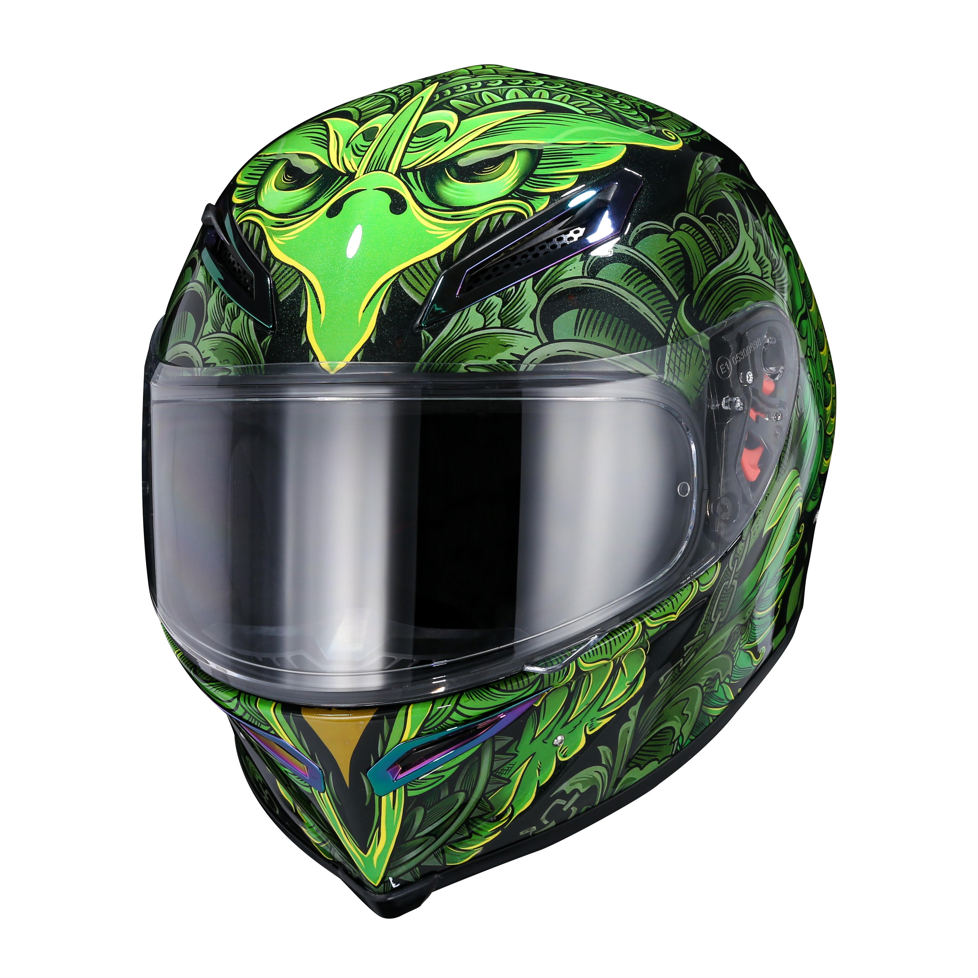 Ironking "Freedom Wings" Carbon Fiber Full-face Helmet - Personalized Customization, Safety and Style Combined