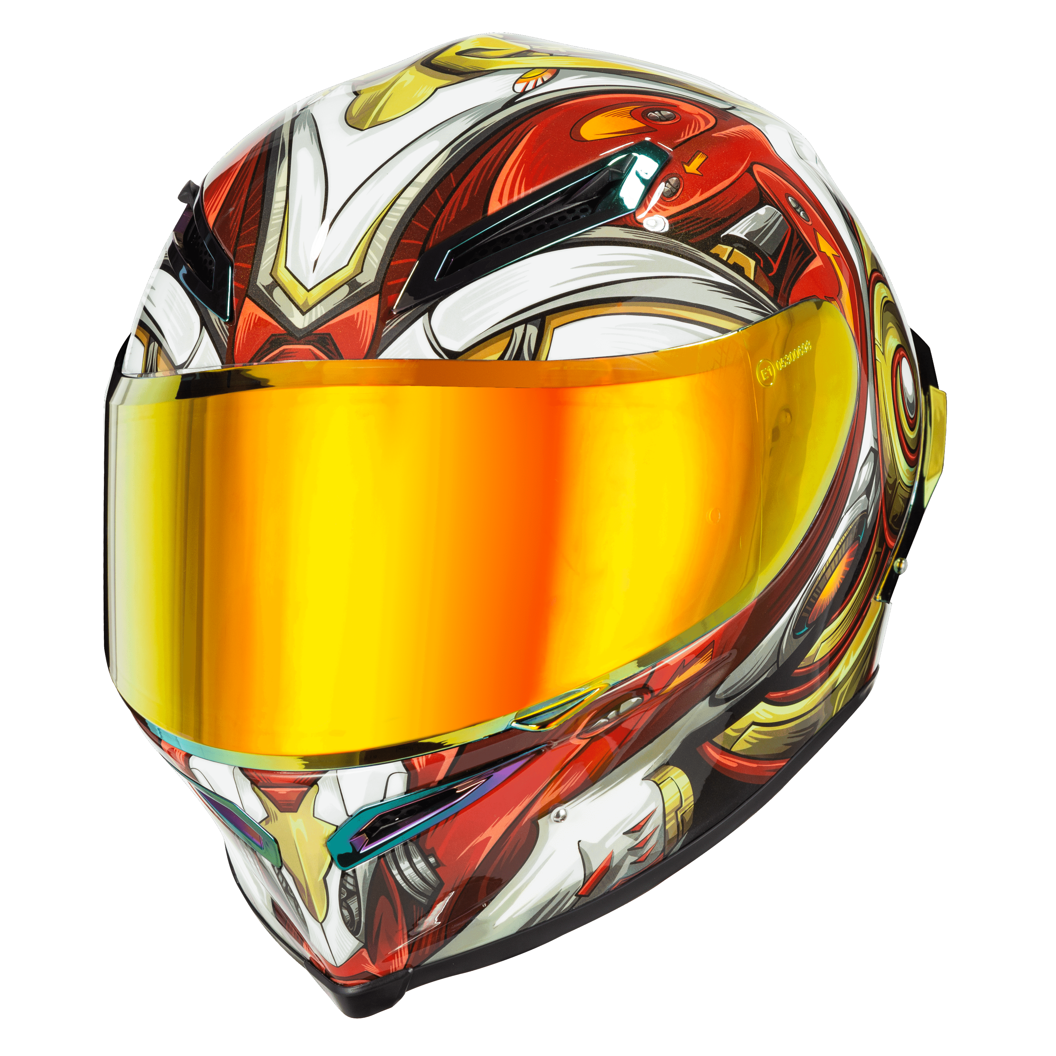 Ironking Custom Motorcycle Helmets | "Sun Wukong" Full-face Series | Fiberglass and Carbon Fiber | Personalized Text Customization