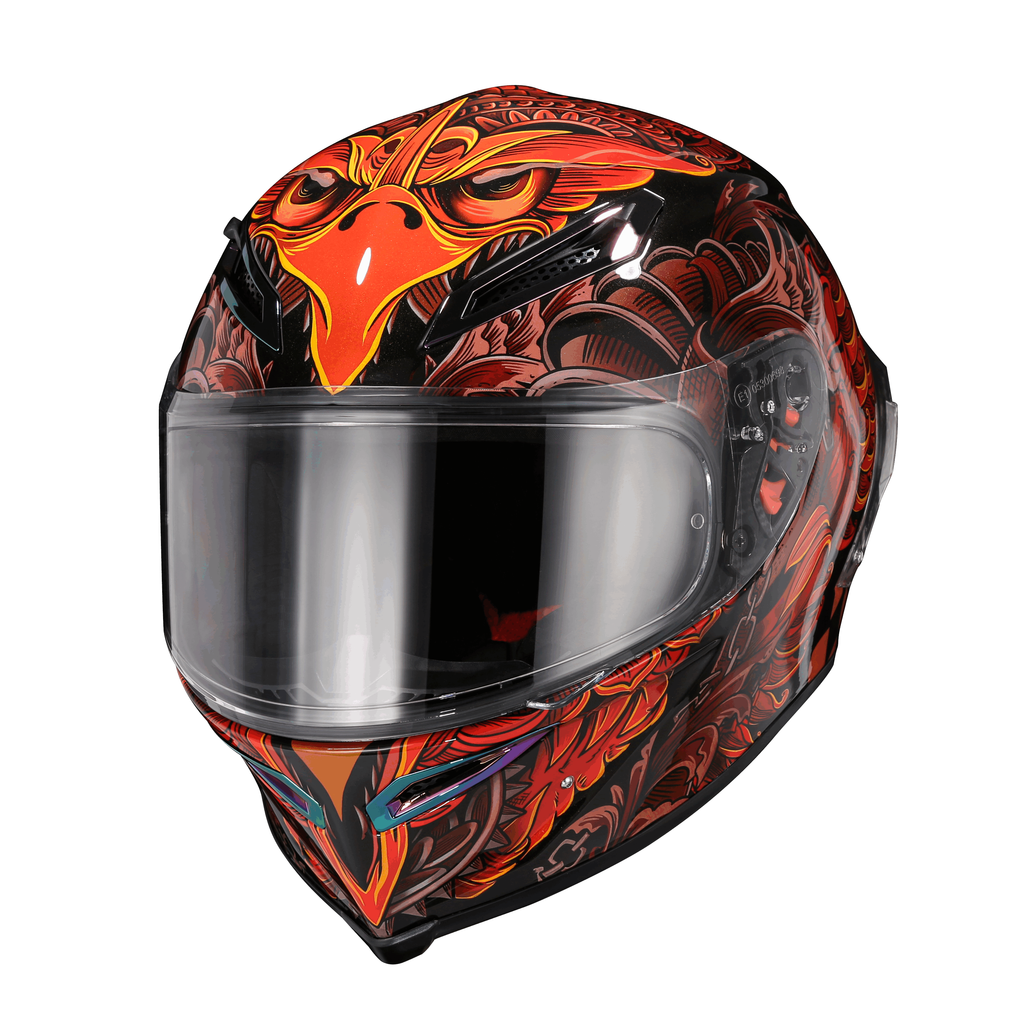 Ironking Helmet Exclusive Customization, "Freedom Wings" Full-face, Protection with Style