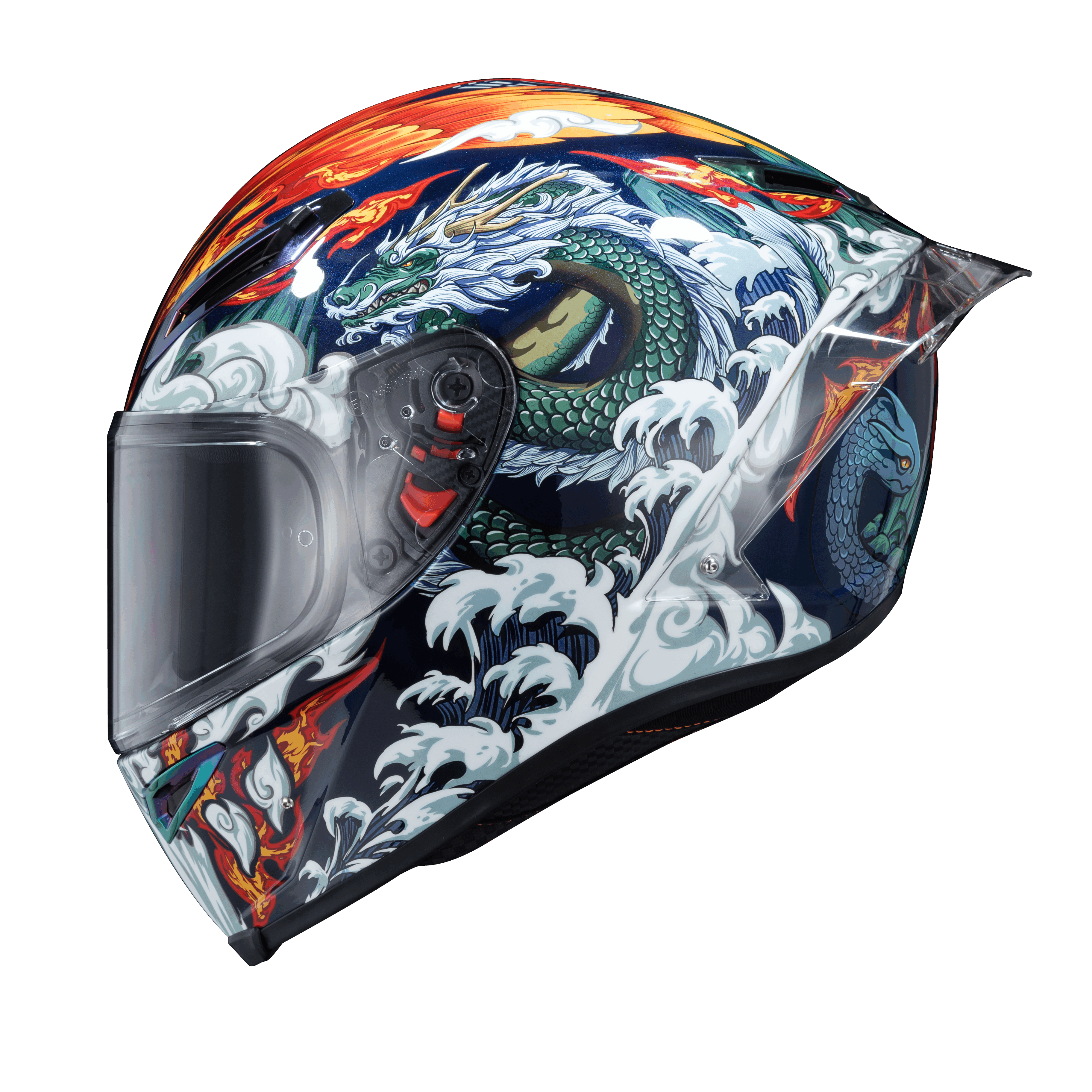 Ironking Motorcycle Helmets | "Four Symbols & Eight Trigrams" Series | Personalized Full-face | Fiberglass/Carbon Fiber | Custom Text