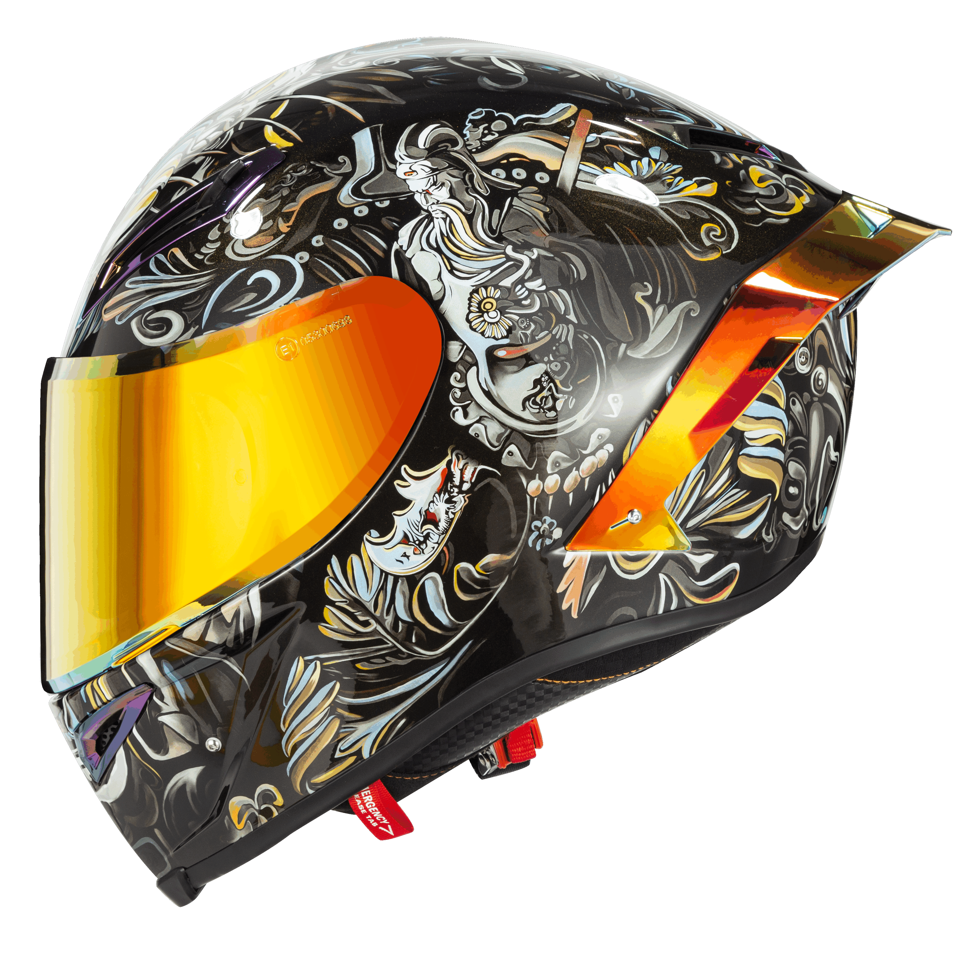 Ironking Personalized Motorcycle Helmets | "Guan Yu" Series | Fiberglass and Carbon Fiber | Custom Text