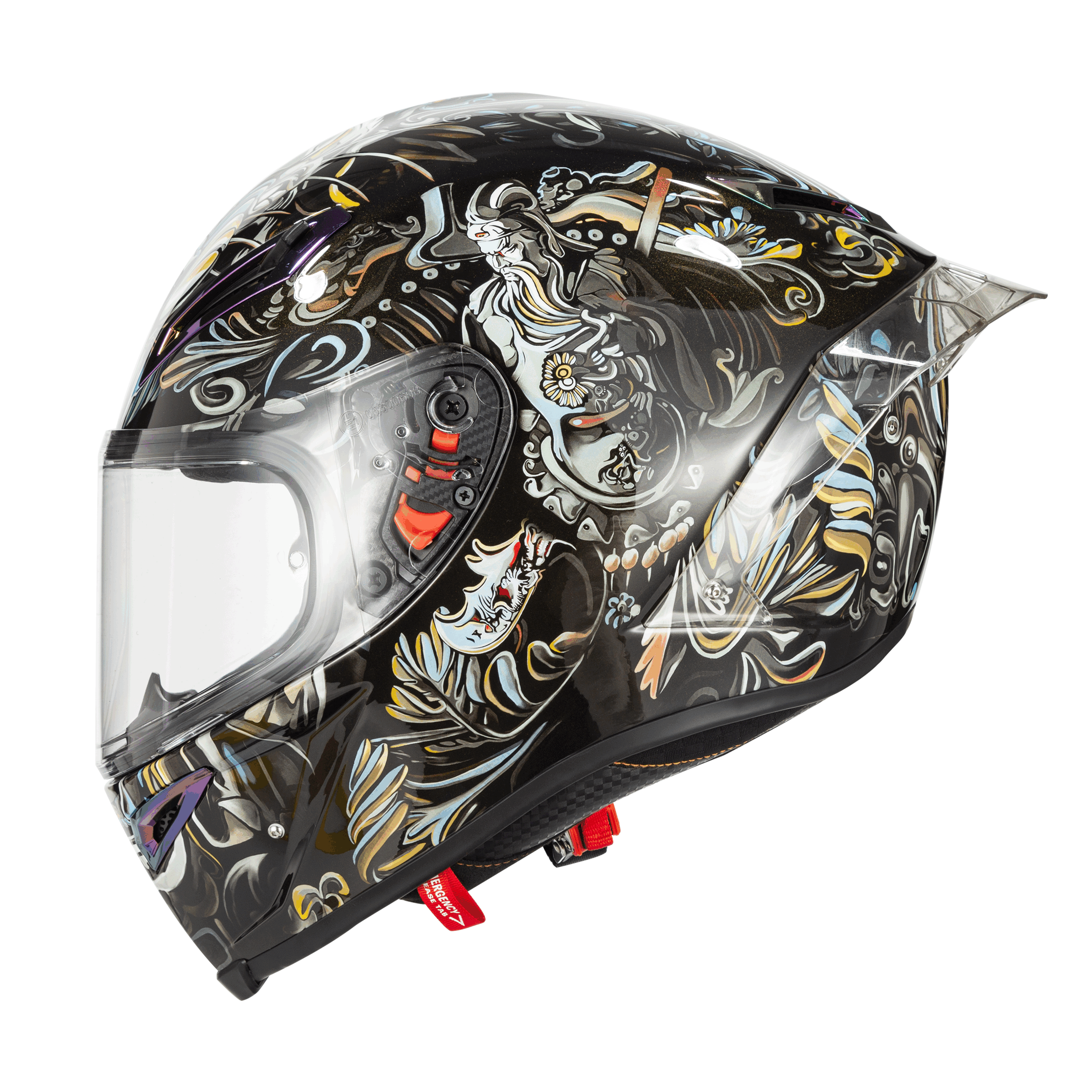 Ironking Personalized Motorcycle Helmets | "Guan Yu" Series | Fiberglass and Carbon Fiber | Custom Text