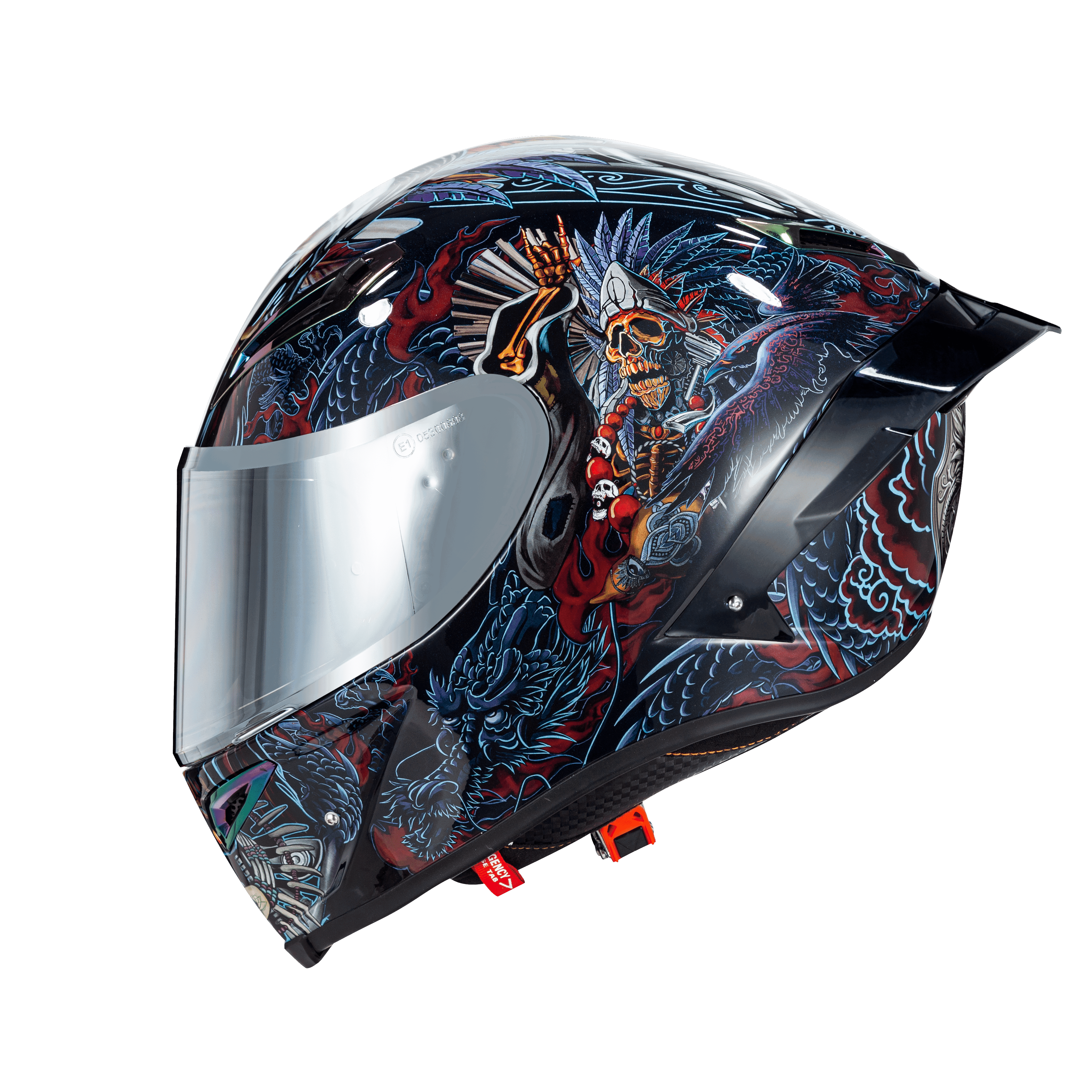 Ironking Motorcycle Helmets | "Ji Gong" Full-face Series | Fiberglass/Carbon Fiber | Customizable Text