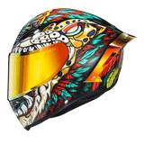 Ironking Personalized Motorcycle Helmets | "Leopard" Series | Fiberglass and Carbon Fiber | Custom Text