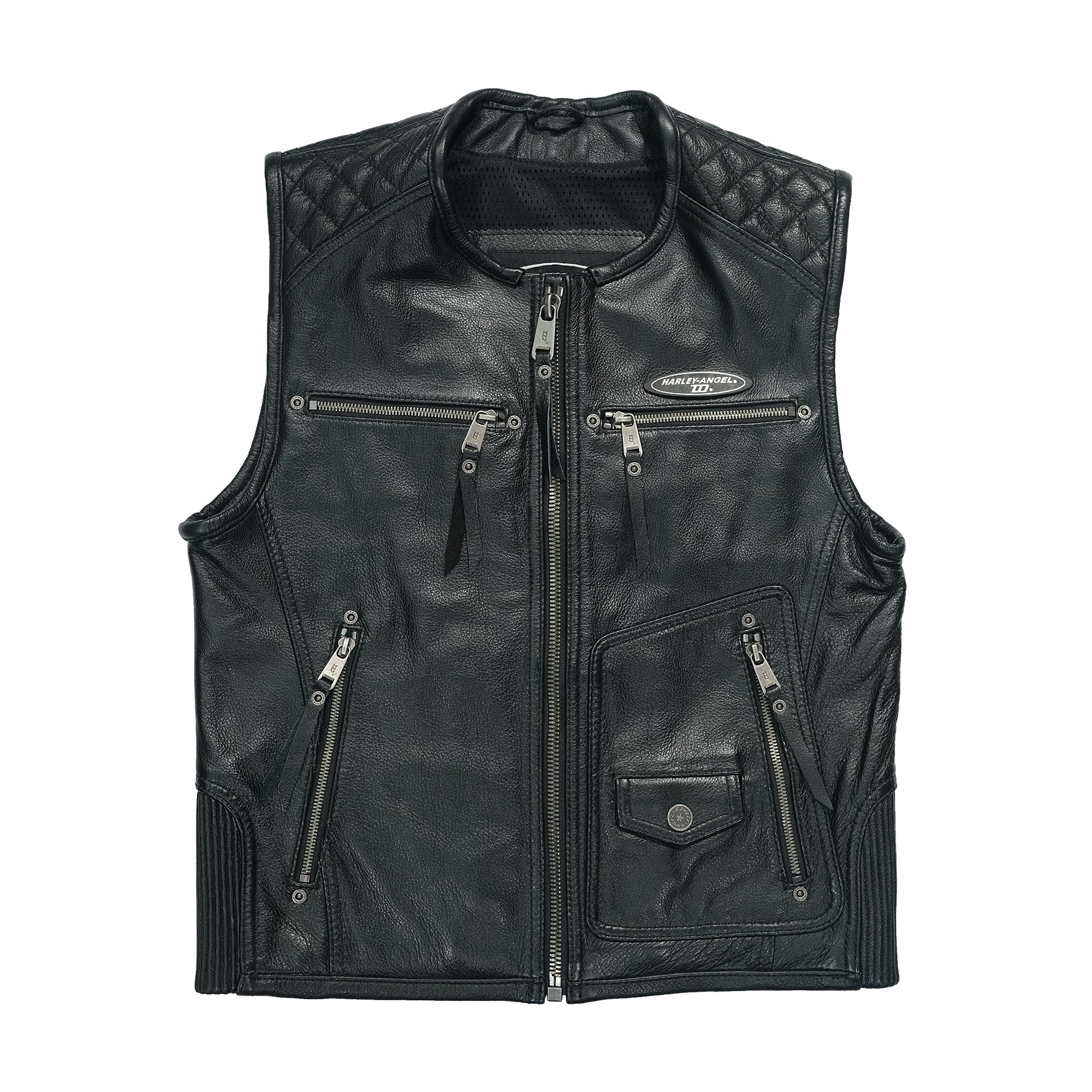 BikerStore Premium Leather Vest for Motorcycle Clubs - Customizable and Stylish