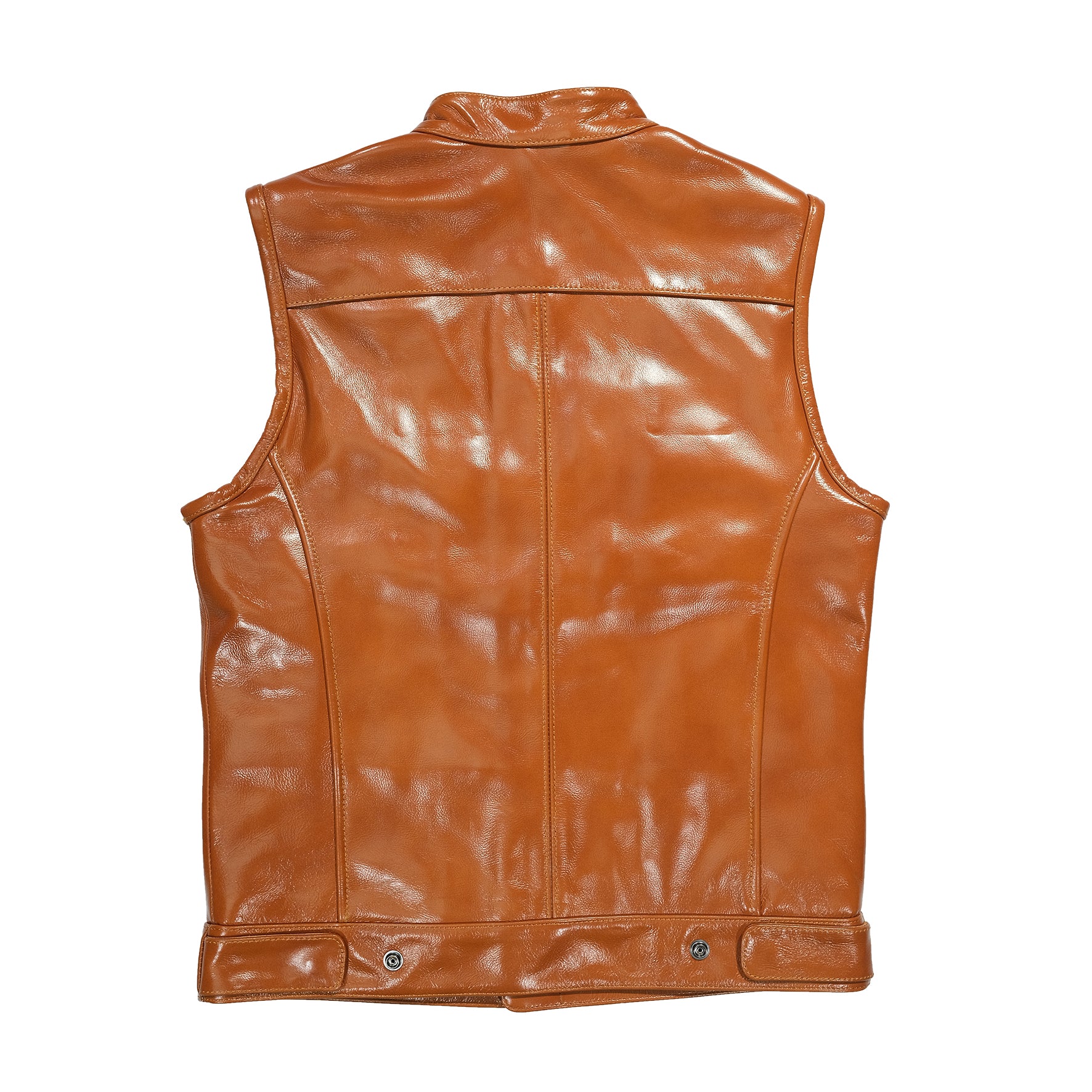 BikerStore Customizable Harley Style Leather Vest for Clubs, Malaysia