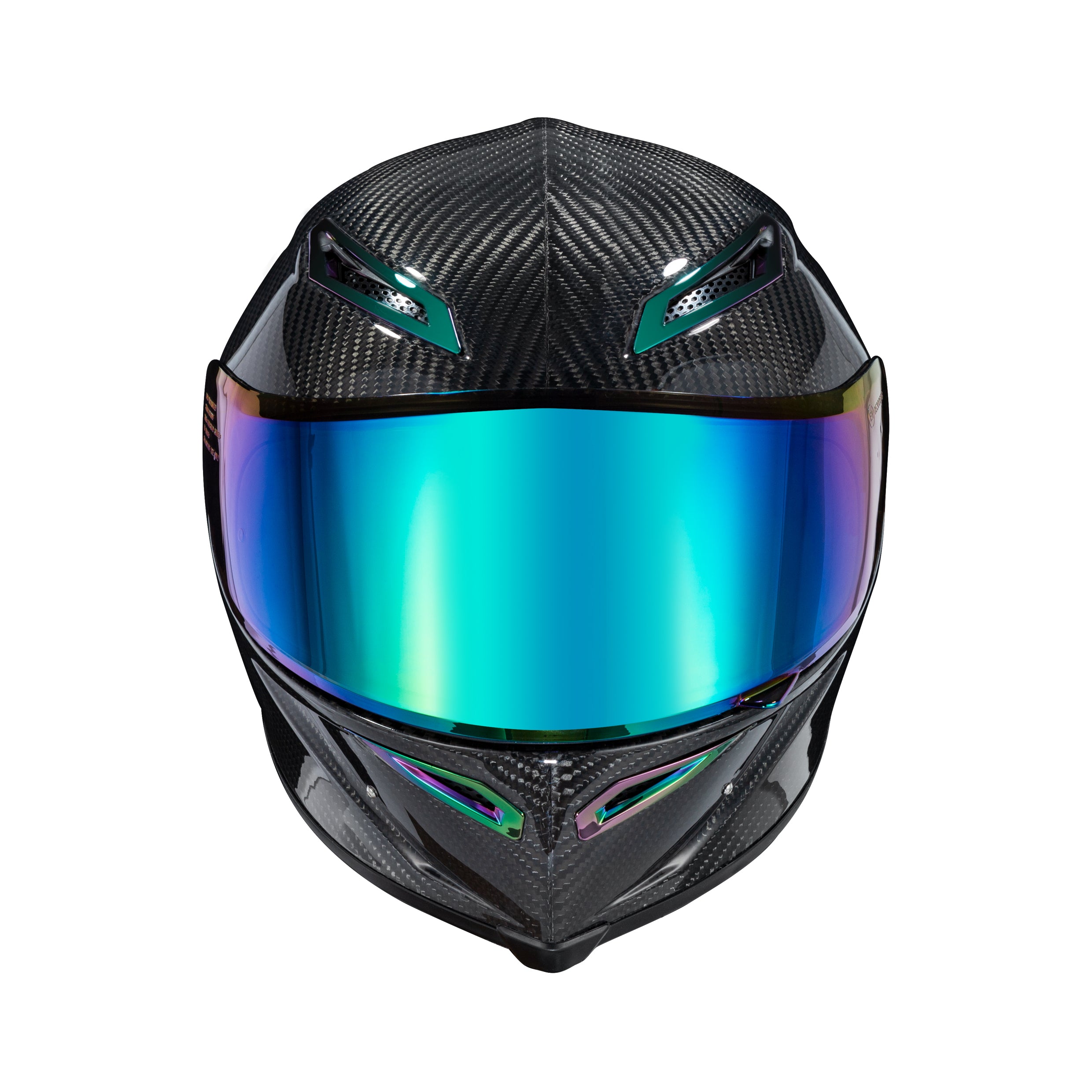 Ironking 3K Carbon Fiber Full Helmet - Glossy Finish for Maximum Style