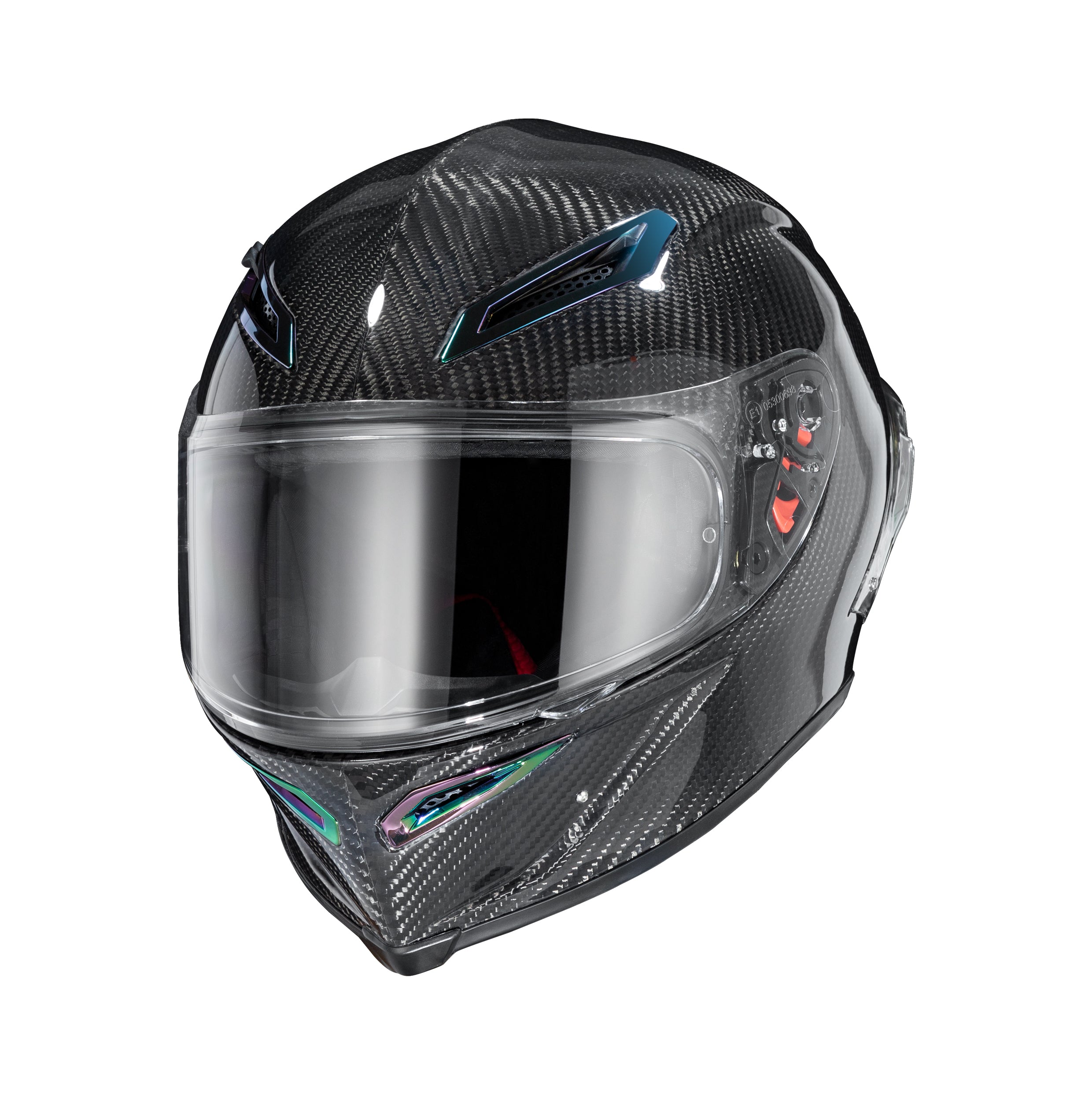 Ironking Helmet 3K Carbon Fiber Full-Face Helmet - Lightweight Gloss Finish