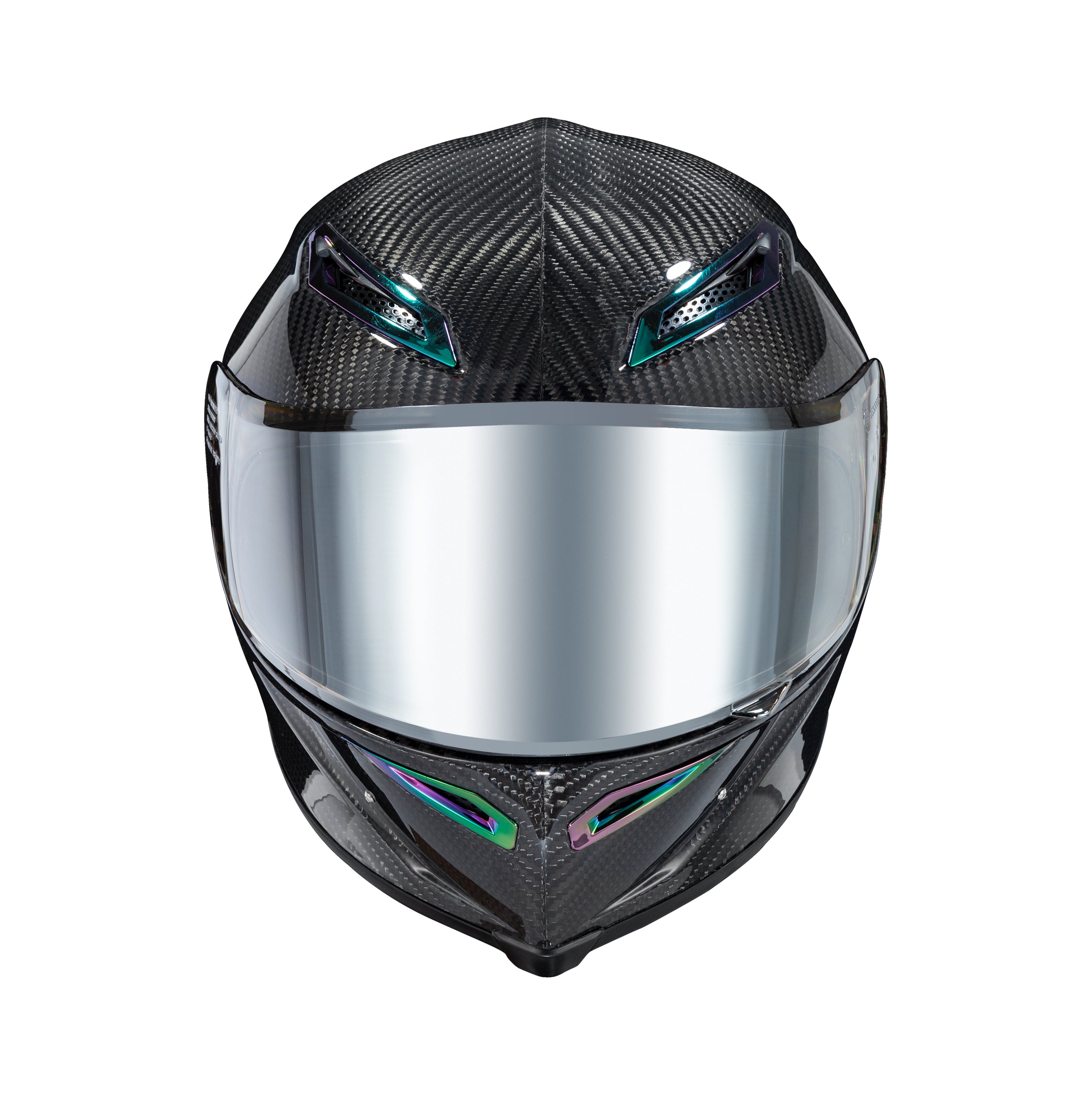 Ironking Helmet 3K Carbon Fiber Full Face Helmet, Lightweight Glossy