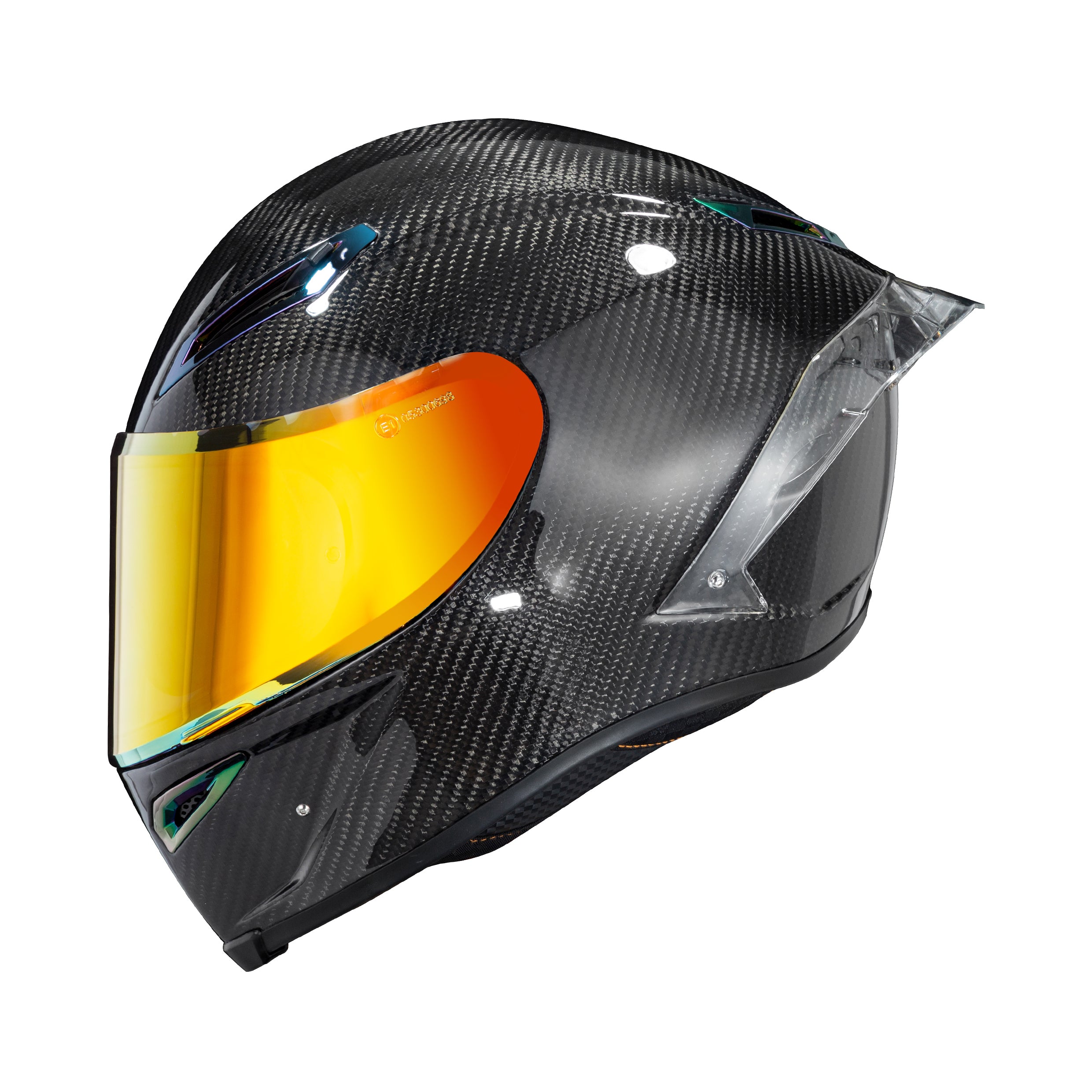 3K Carbon Fiber Material Full Face Helmet, Ironking Helmet, Lightweight Glossy