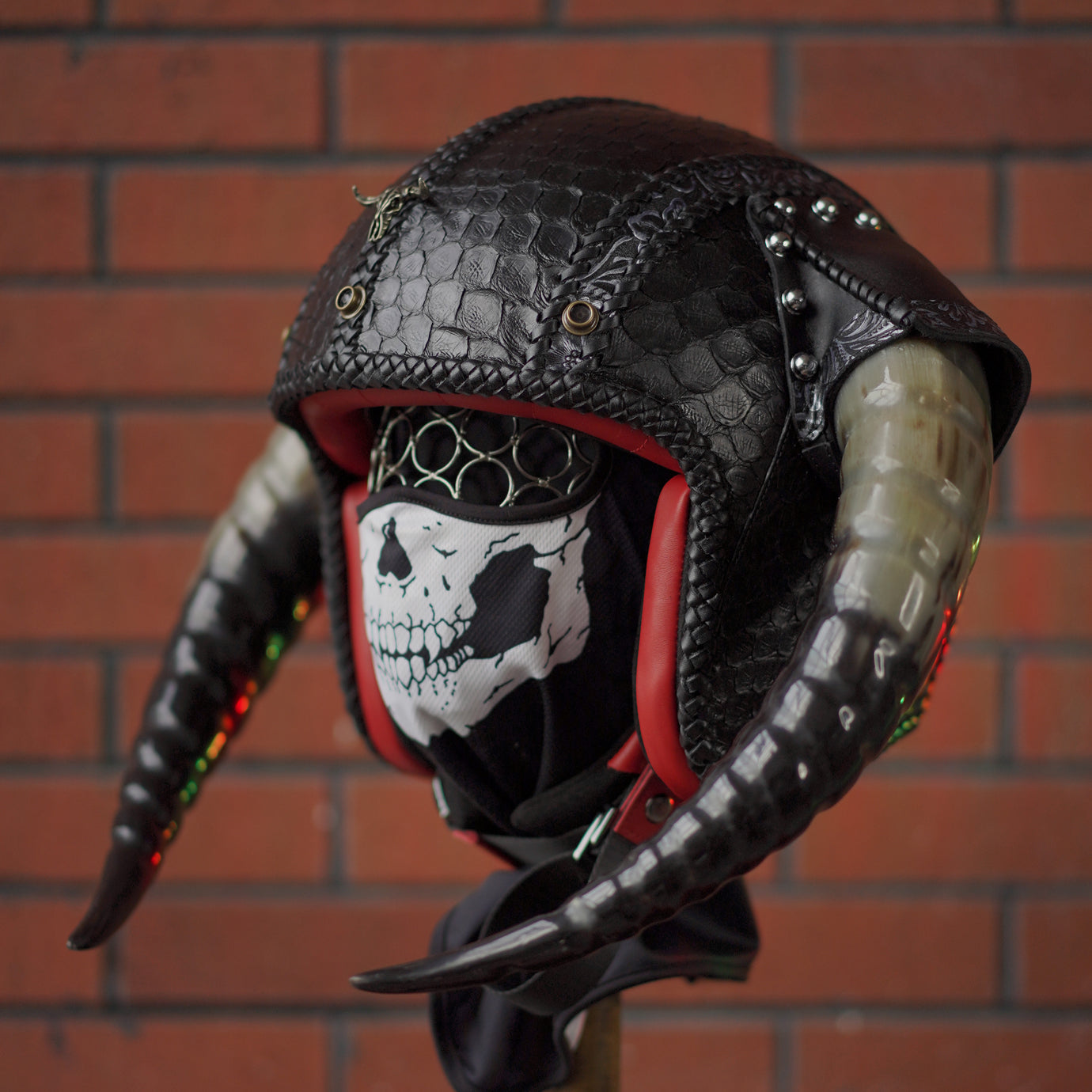 Ironking Helmet Horn Helmet - Unique Combination of Fiberglass and Handcrafted