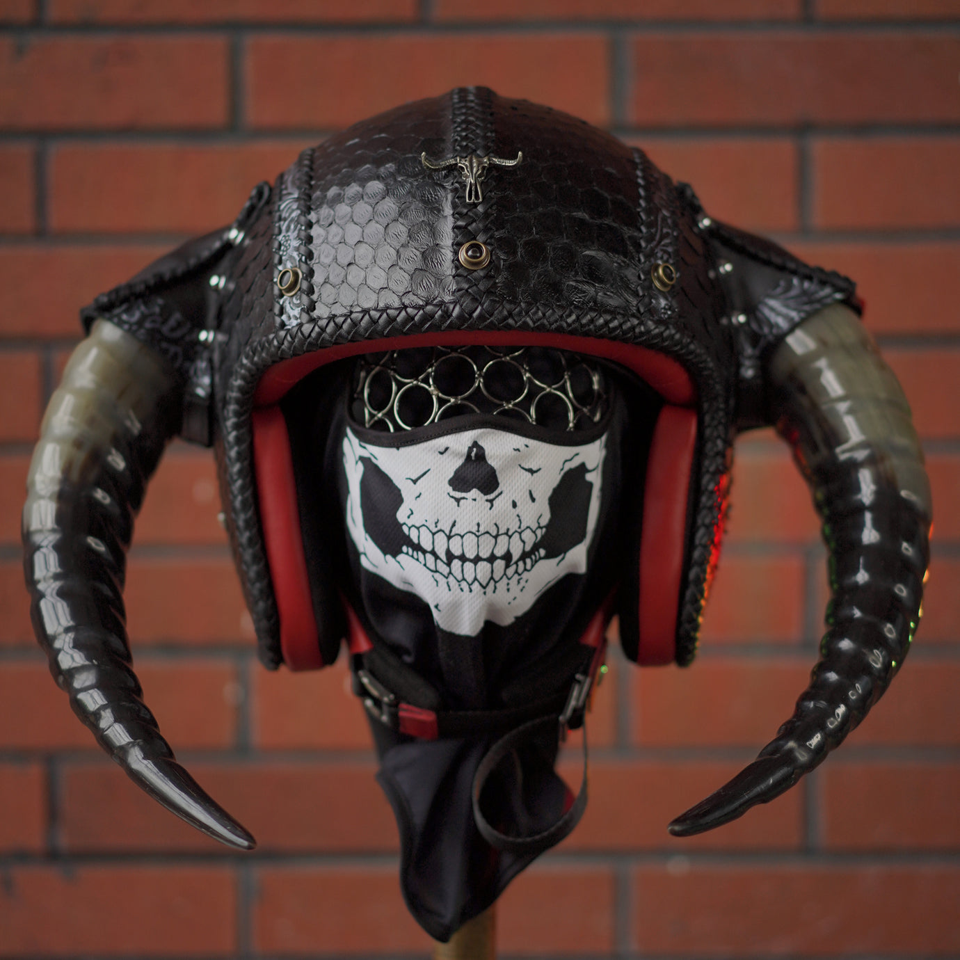 Ironking Helmet Horn Helmet - Unique Combination of Fiberglass and Handcrafted