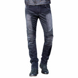 BikerStore Black&Blue Motorcycle Trousers - Cotton Comfort