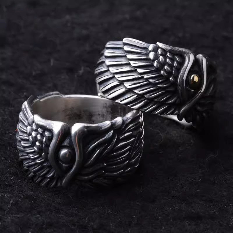 Angel and Demon Ring, Bold and Unique Design for Men and Women