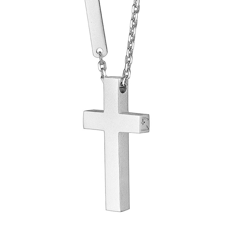 BikerStore Artistic Christian Cross Necklace – 925 Silver for Motorcycle Riders