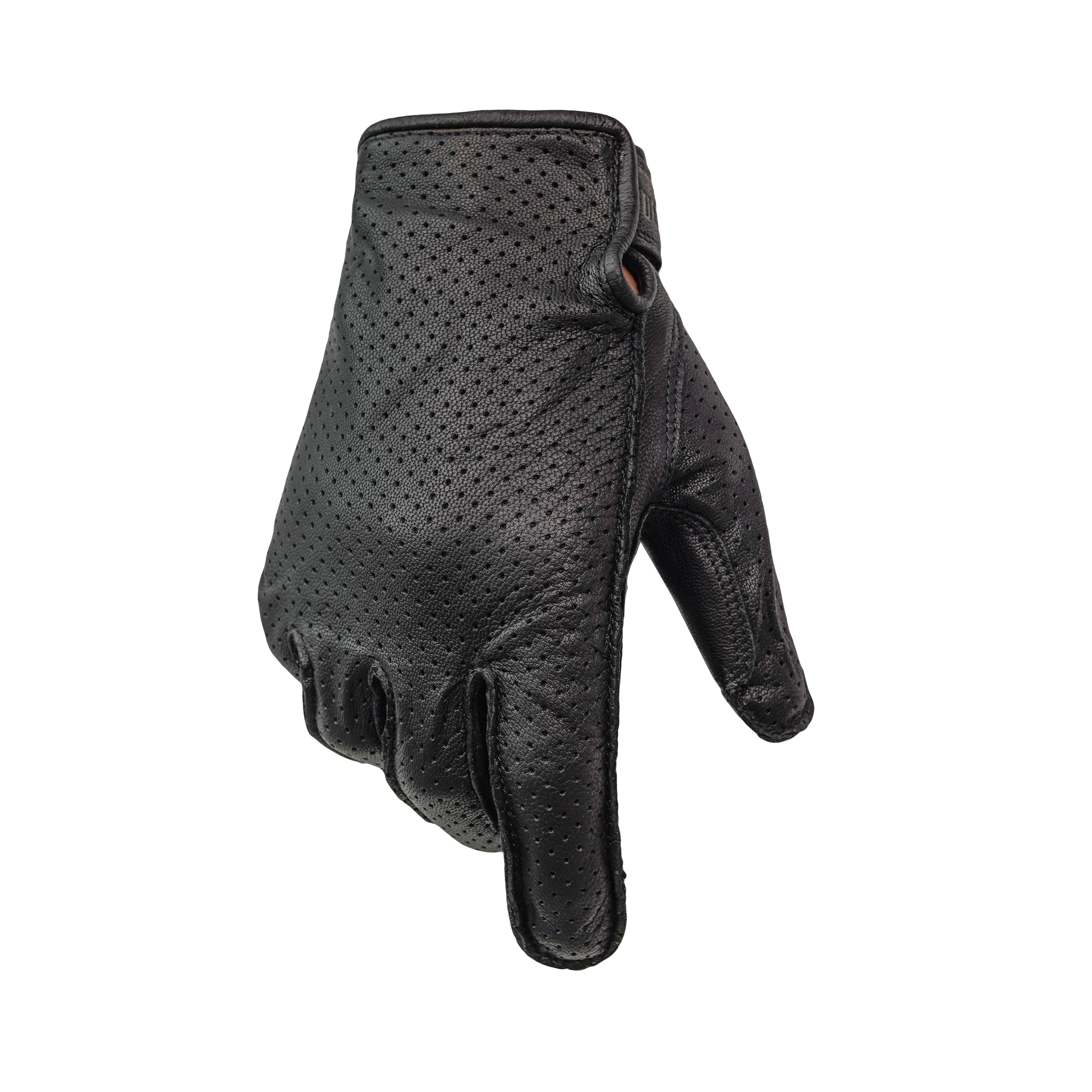 BikerStore Retro Summer Breathable Motorcycle Gloves with Hidden Protection