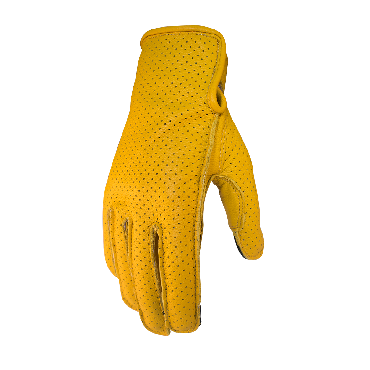 BikerStore Retro Summer Breathable Motorcycle Gloves with Hidden Protection